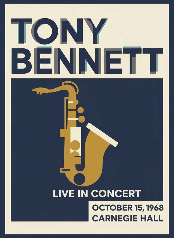 Tony Bennett reimagined singer portrait