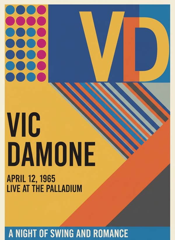Vic Damone reimagined singer portrait